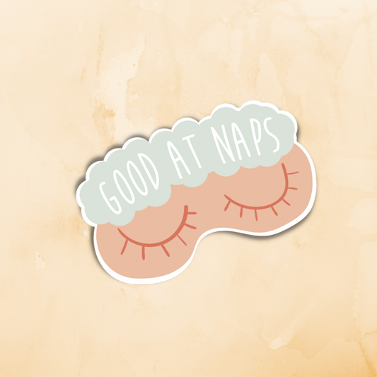 “Good At Naps” Sticker