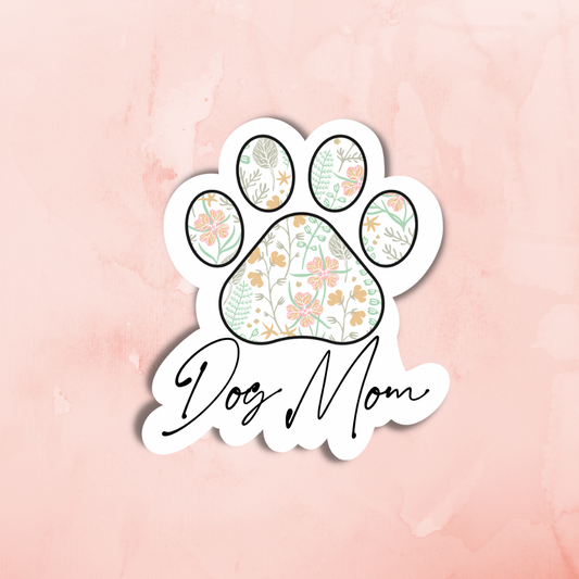 “Dog Mom” Sticker